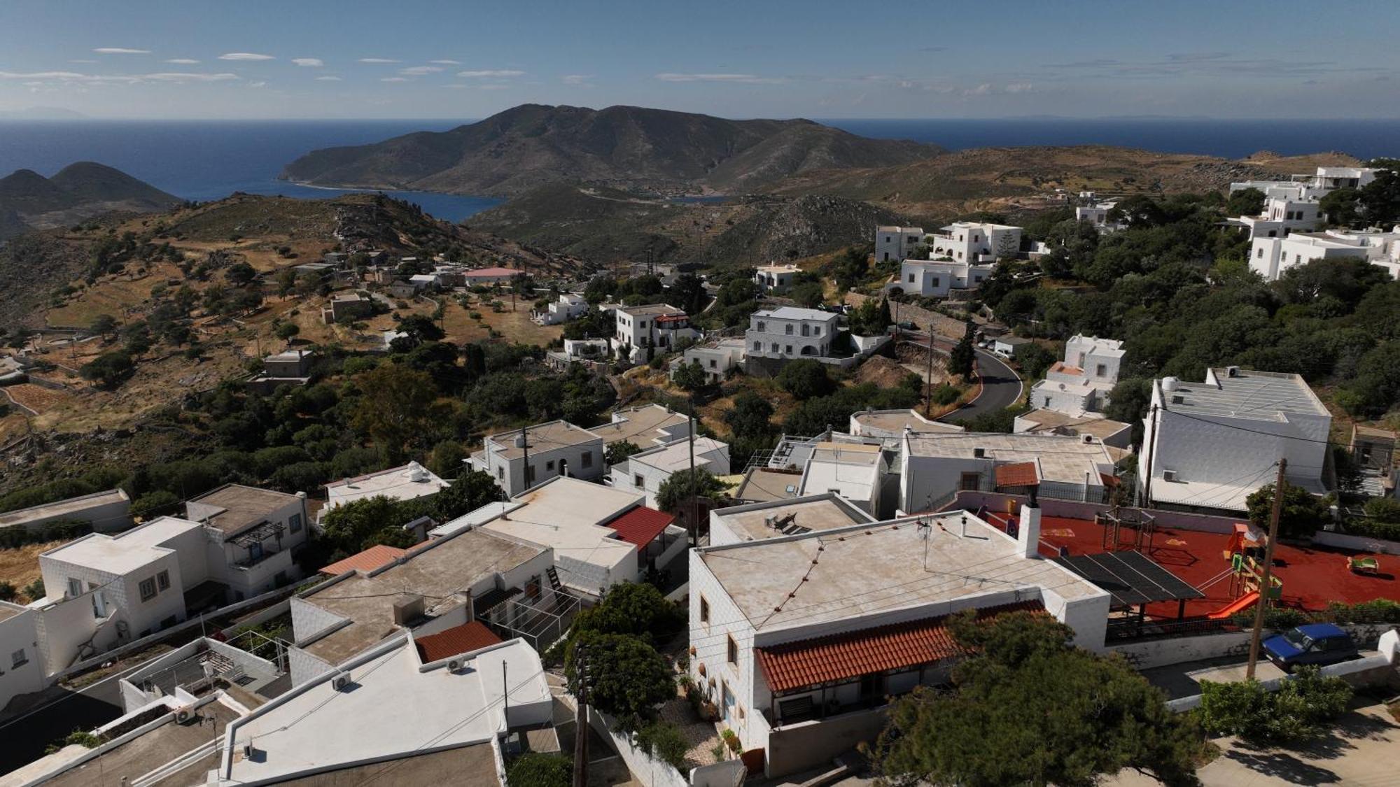 Manos House In Chora Villa Patmos Town Exterior photo