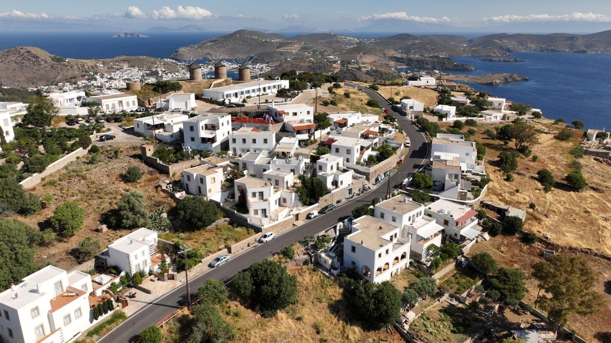 Manos House In Chora Villa Patmos Town Exterior photo